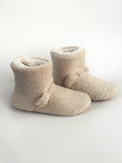 Капці домашні Twins Чобітки жіночі TEDDI 11021 р.36/37 молочний