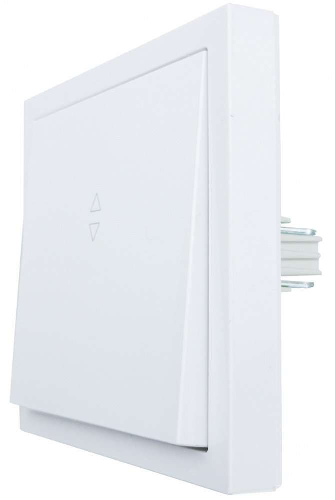 Механізм вимикача прохідний одноклавішний HausMark Juna без підсвітки білий