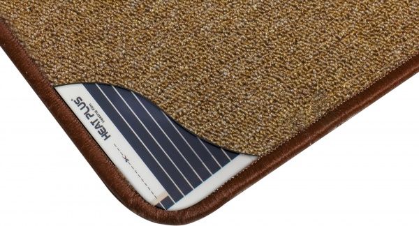 Коврик Solray с подогревом 530x430 мм коричневый 44 Вт