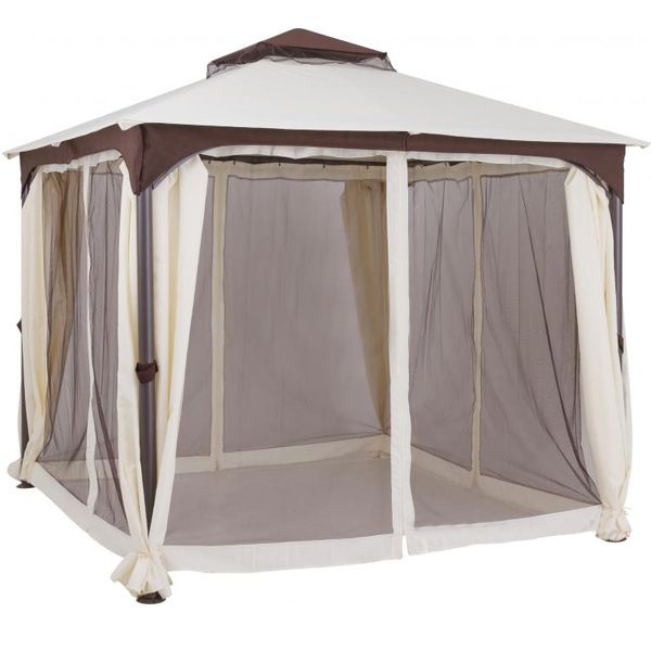Садовый павильон DU120 coffee 3х3 м