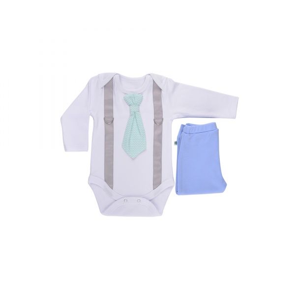 Комплект Lucky tots білий/блакитний/бірюзовий р.68 1529 