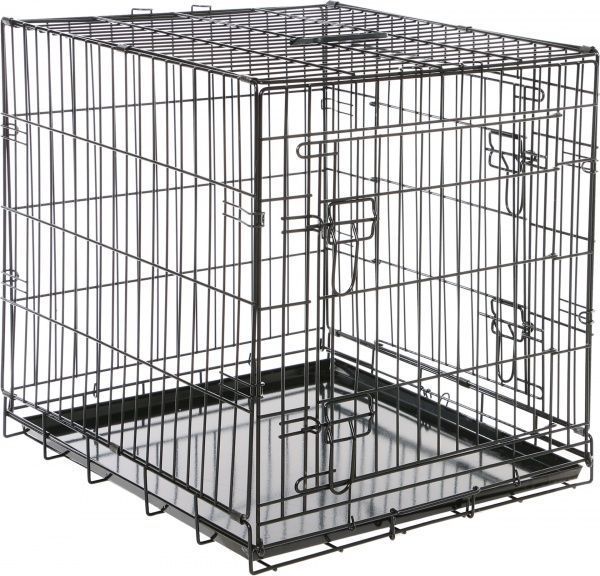 Клітка Papillon з 2 дверцятами чорна 61х54х58 см