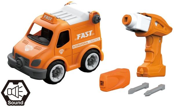 Ігровий набір DIY Spatial Creativity Конструктор Служба доставки з електричним двигуном CJ-1379205