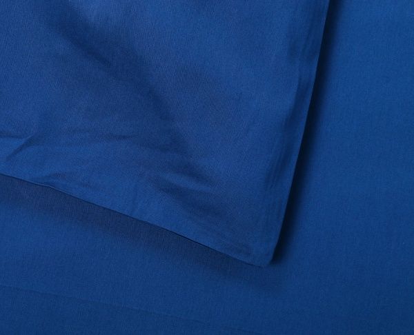 Комплект постільної білизни Mono blue D сімейний синій La Nuit 