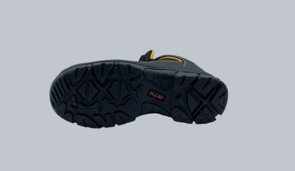 Ботинки рабочие GTM с металлическим носком р.46 SM-079 черный с желтым