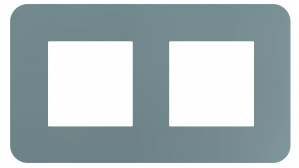 Рамка двухместная Efapel Latina алюминий 42920 TAL