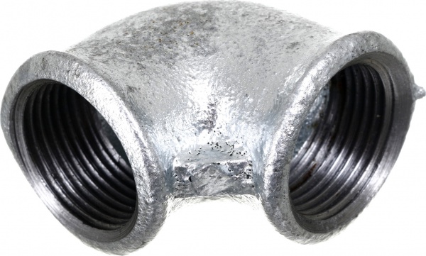 Коліно 90° ВВ Atusa 09025006 Коліно оцинковане (білий чавун) O1 1/4 ВВ 90°