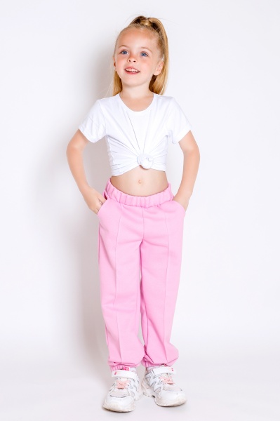 Штани для дівчаток KOSTA д/д р.110–116 рожевий 2365-7 