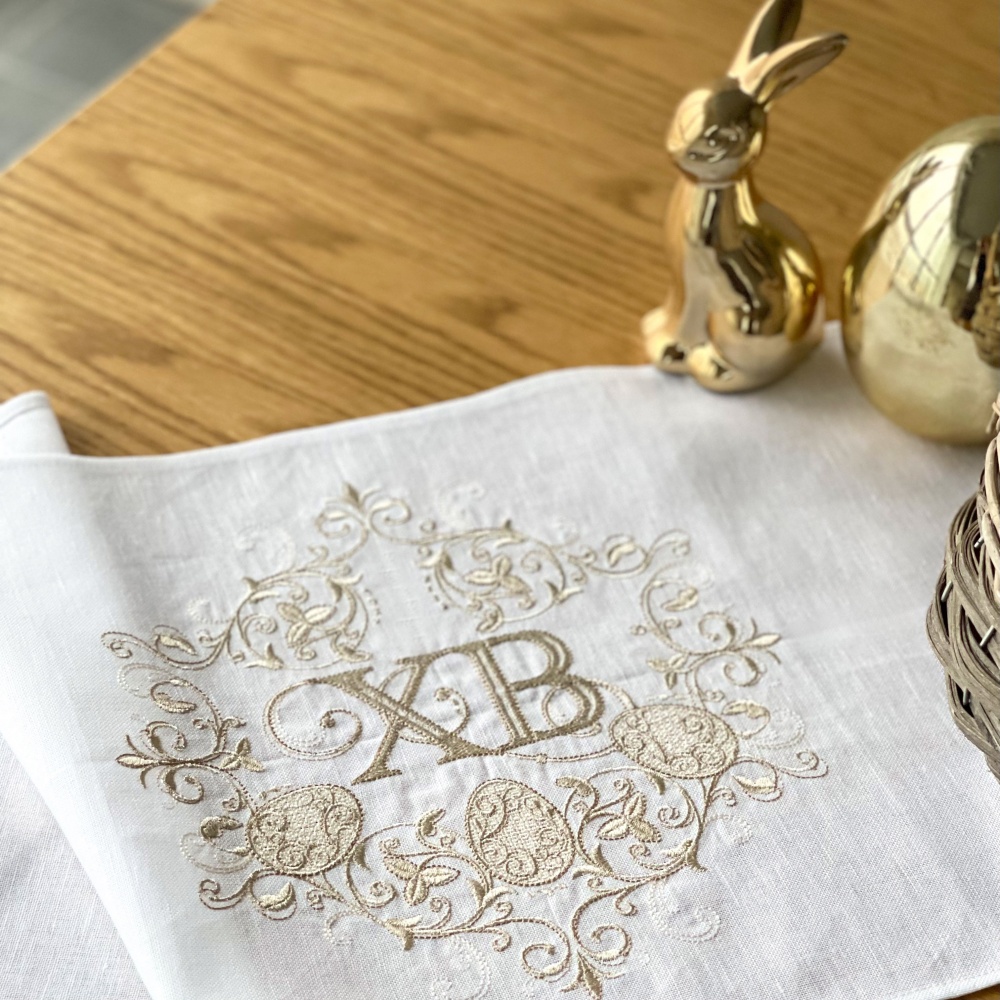 Рушник великодній 433-24/00 30x70 см Едельвіка білий