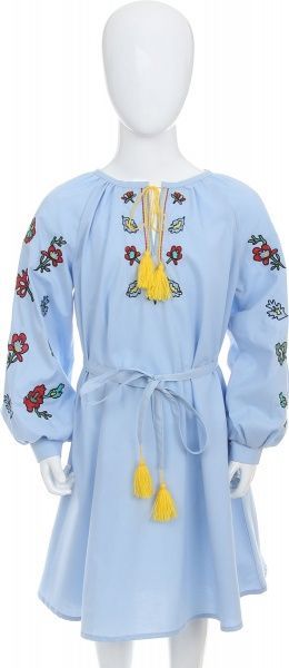 Платье Эдельвика 152 голубой 167-19/00 