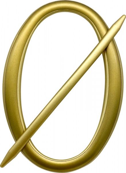 Декор Овал 2 180х125 мм антик темный/золото D004-6-3 MISLT