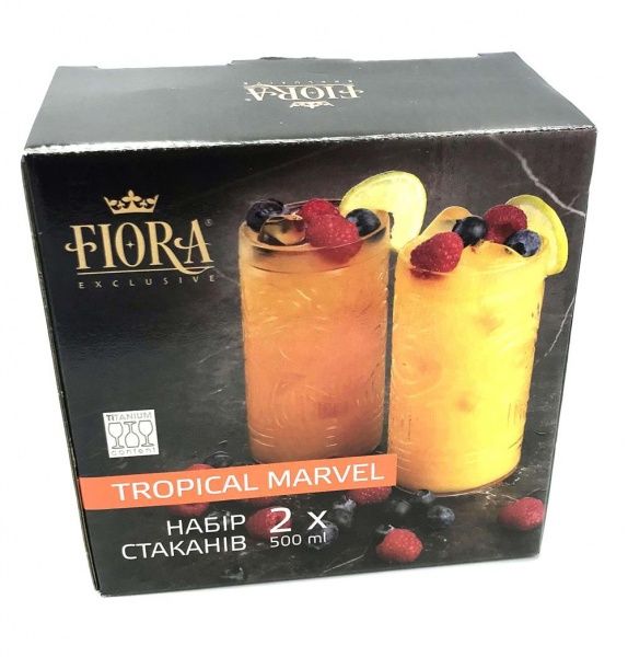 Набор стаканов Фиджи 500 мл 2 шт. UP! (Underprice) 