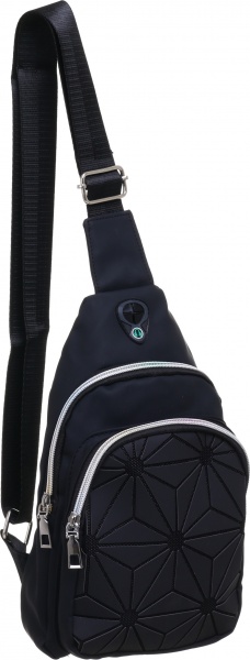 Сумка через плечо хрусталь черная