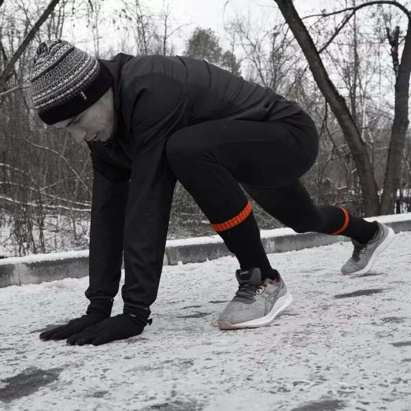 Шкарпетки Dexshell водонепроникні Hytherm Pro, р-р М, DS634M р.39-42 чорний із помаранчевим