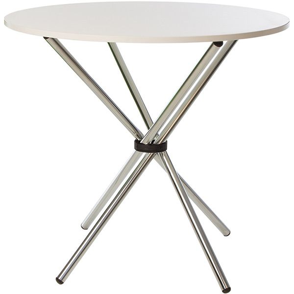 Стіл обідній Nowy Styl AQUA CHROME білий 900x778 