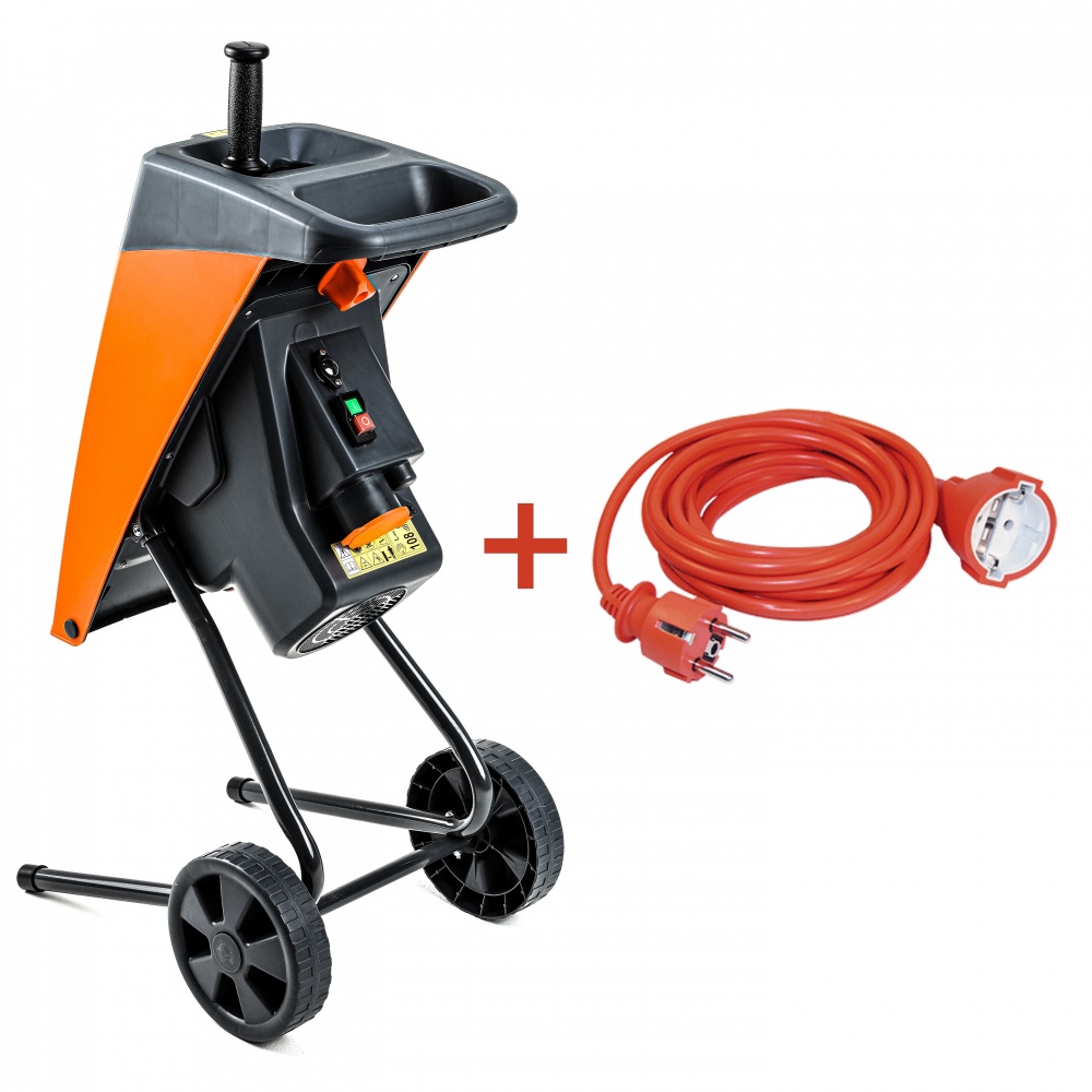 Измельчитель садовый GTM DS2500/40 KIT + удлинитель 10 м 3x1,5 электросеть