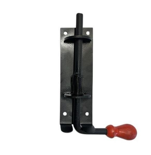 Шпингалет гаражный ASPECT пружинный №2 (160x50) Aspect 90016820 черный 30 мм