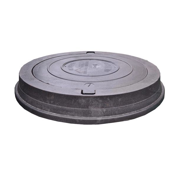 Люк полимерпесчаный С-250  черный