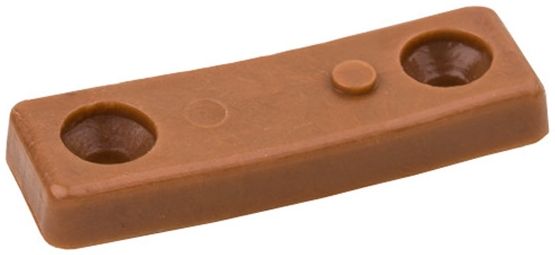 Меблева ніжка DC 481 пластик под 2 саморезы 5х15х50 мм кальвадос 10 шт 