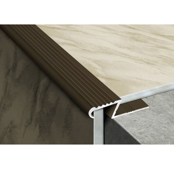 Профиль для плитки алюминиевый ТІS АЛПZ 2.7 м бронза