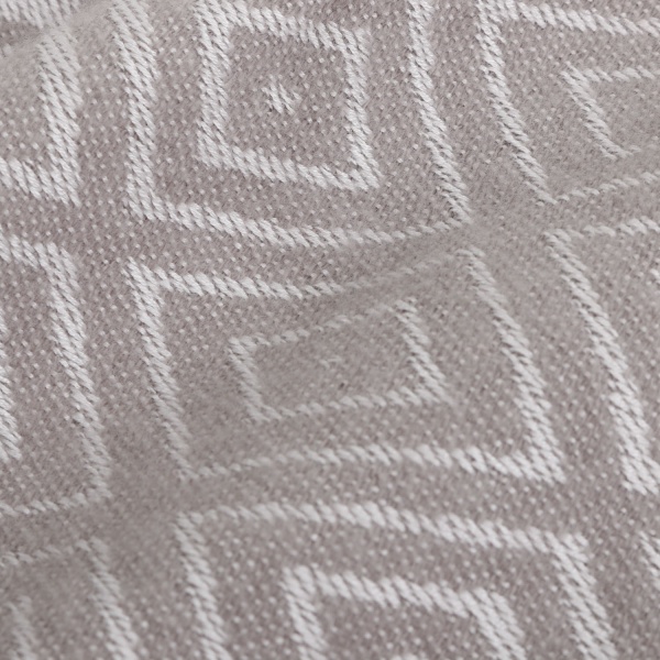 Плед Rombo 140x200 см серый с белым La Nuit 