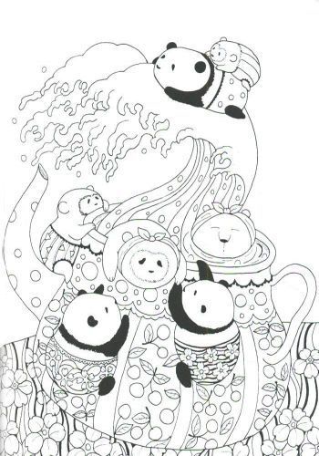 Книга-раскраска Лулу Майо «Раскраска-антистресс. Почти миллион медведей» 978-966-976-327-3