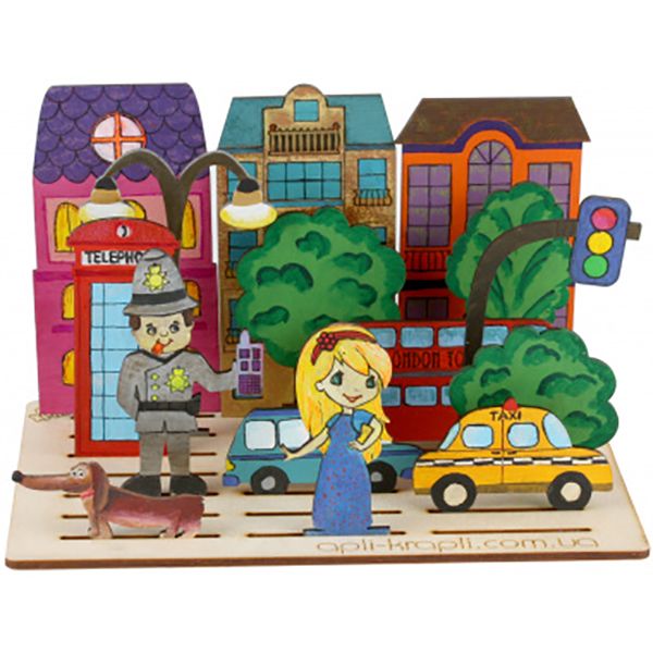 Набір для творчості Дерев'яний театр Місто 