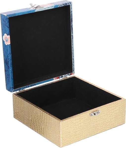 Шкатулка золотая с узором 17W0202-B