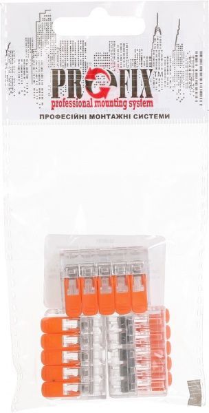 Клемма быстрого монтажа на 5 проводников с рычагами EMT 5x0,2-4/2,5 мм 3 шт. прозрачный 