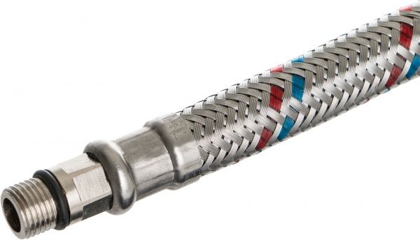 Шланг Water House подводка М10*1/2 0,3 м. короткая