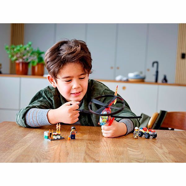 Конструктор LEGO City Пожарный отряд на вертолете 60248