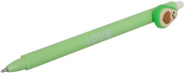 Ручка гелевая пиши-стирай Улыбающееся авокадо 