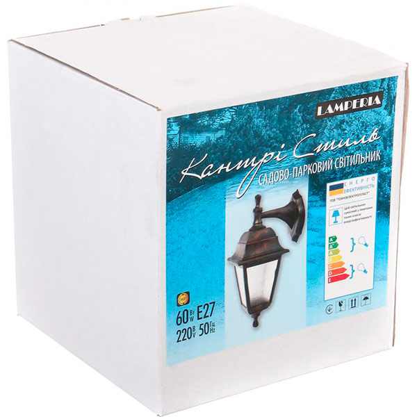 Світильник Lamperia 1х60Вт Е27 IP44 бронза