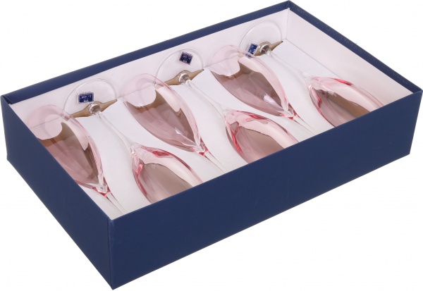 Набор бокалов для шампанского Monalisa Allegria Red 260 мл 6 шт. Vema 