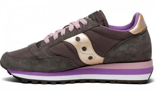 Кроссовки Saucony JAZZ TRIPLE 60530-11s р.US 8,5 серый с фиолетовым