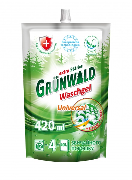 Гель для машинной и ручной стирки Grunwald Универсальный 0,42 л 