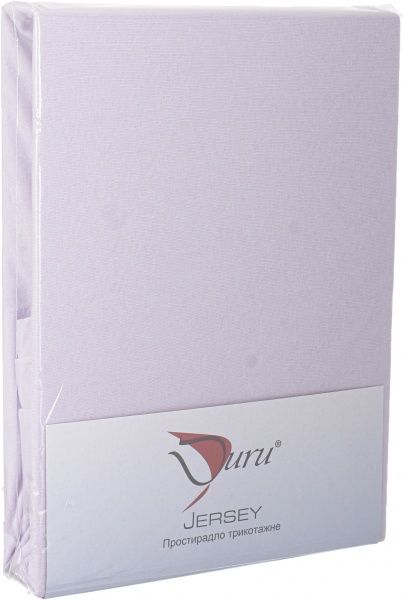 Простынь на резинке трикотажная 180x200 см сиреневый Durutex 