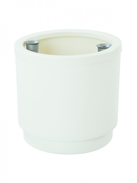 Горшок пластиковый Plastiken HIDROJARDINERA 4132 круглый 22 л 201 Белая (4132 blanco 4132 б) 