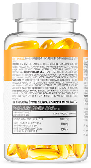 Жирные кислоты Ostrovit Omega 3 30 капс. 