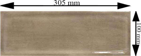 Плитка Cifre Тітан візон 10х30,5 