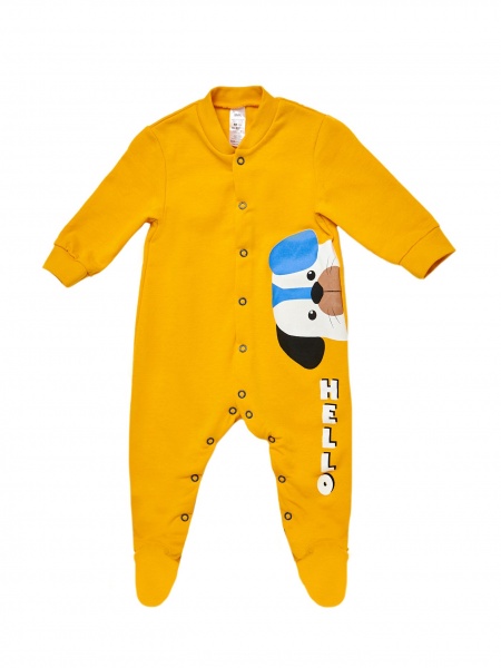 Комбинезон детский для мальчика Smil 108664 р.68 горчичный 108664 