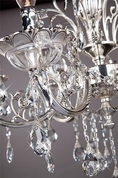 Люстра підвісна Strotskis Carolina 6x60 Вт E14 сріблястий 230/6 