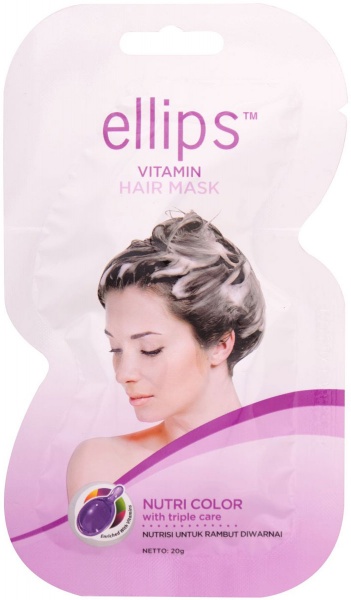 Маска для волос Ellips Vitamin Nutri Color Сияние цвета 20 мл