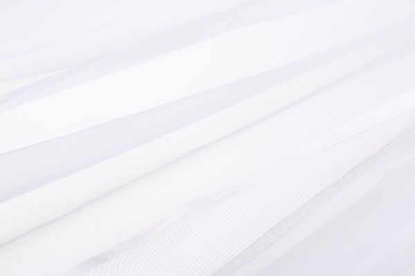 Тканина тюлева смужки на сітці 300 см кремова 915607/703 