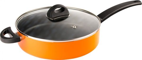 Сотейник с крышкой Eclipse 26 см оранжевый 3700160 BergHOFF