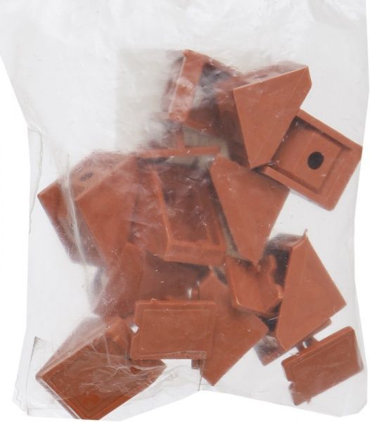 Кутник монтажний 10 одинарный коричневый 10 шт вишня