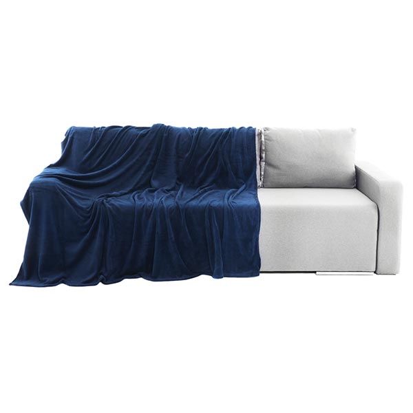 Плед мікрофібра Underprice темно-синій 200x220 см