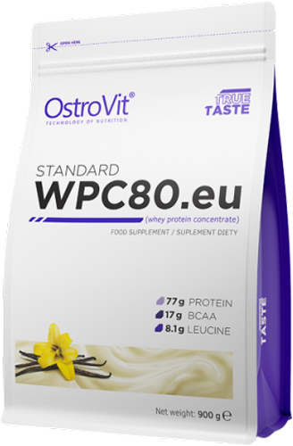 Протеїн Ostrovit Standard WPC80.eu ваніль 0,9 кг 