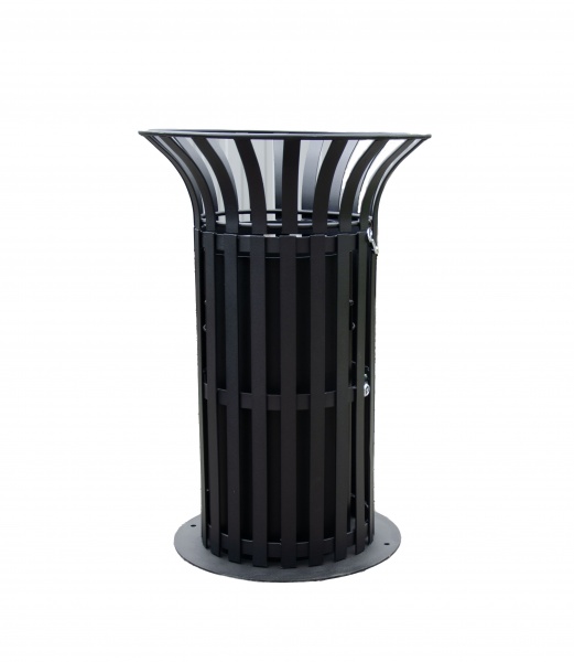 Урна ЮГСТАЛЬ Принц без попільнички 80 л чорний