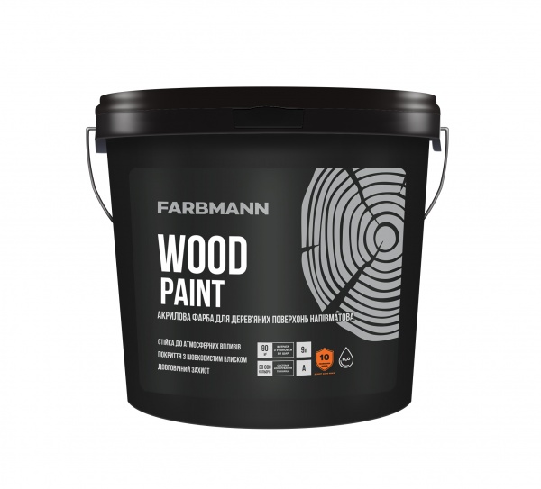Краска Farbmann Wood Paint база C полумат 0,9 л